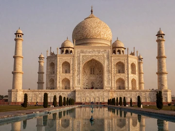 Taj Mahal in Agra India at golden hour symbolizing eternal love in Indian dating culture