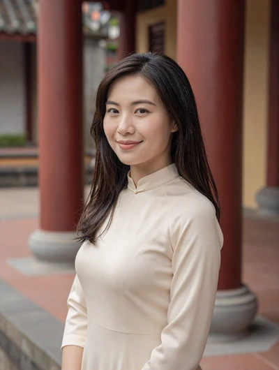 Linh, 31, Vietnamese professional woman from Hue at Imperial Citadel, seeking committed partner