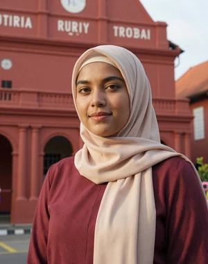 Nurul, 31, Malaysian professional woman from Malacca near historic Dutch building, seeking committed partner