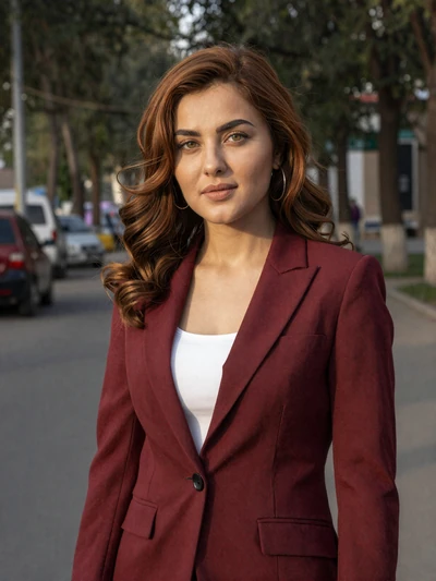 Farzona, 28, Tajik professional woman from Khujand on autumn street, interested in serious international relationship