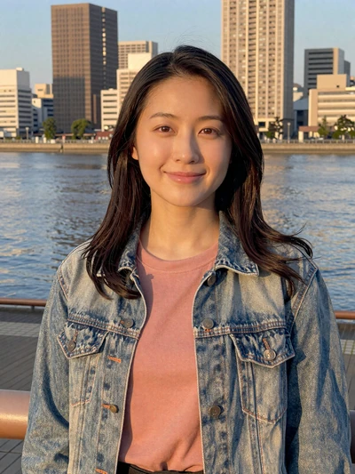 Nanami, 28, Japanese woman from Fukuoka near riverside, interested in serious international relationship