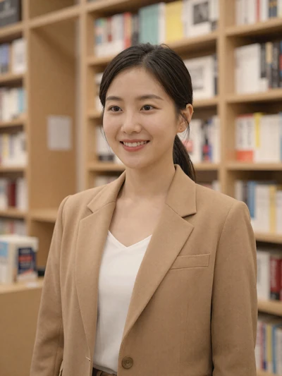 Haeun, 31, Korean woman from Seoul in a bookstore interested in international dating