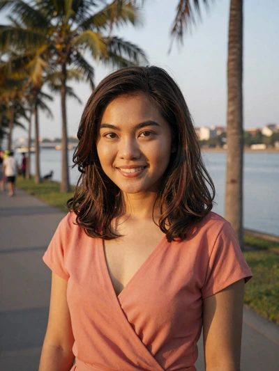 Sokha, 24, Cambodian woman from Phnom Penh by the riverside looking for serious relationship