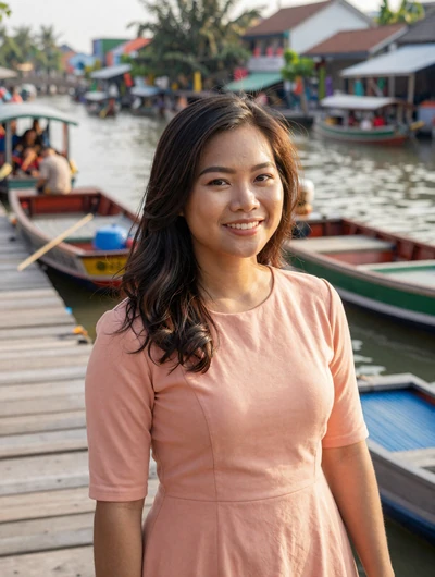 Thảo, 27, Vietnamese woman from Can Tho at floating market, looking for meaningful relationship