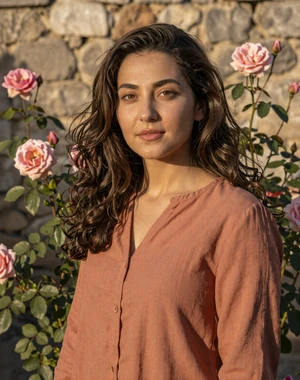 Ogulgerek, 28, Turkmen woman from Mary in garden setting, interested in serious international relationship