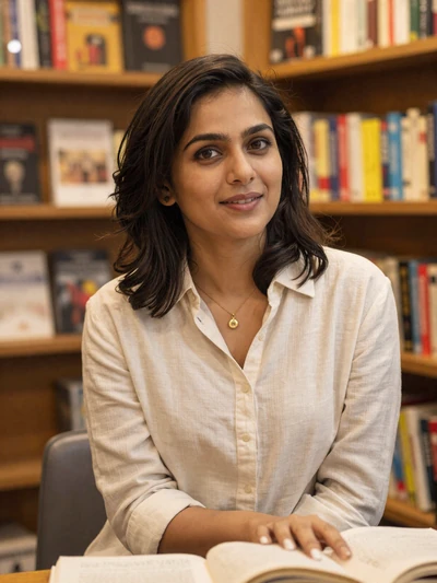 Shreya, 30, Bengali Indian woman from Kolkata in bookshop cafe, seeking committed partner abroad