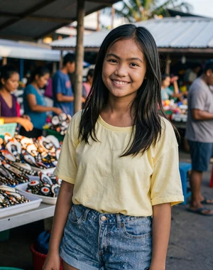 Kunthea, 21, Cambodian woman from Kep coastal town in casual outfit, looking for meaningful relationship