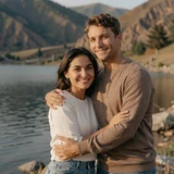 James and Aidana, international couple who met through Asian iDatingZone Kyrgyz women dating