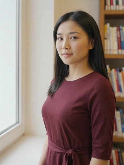 Altantsetseg, 31, Mongolian woman from Choibalsan in library setting, seeking committed partner
